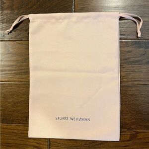 Stuart Weitzman Blush Pink Dust Bag With Drawstrings 14.0” X 10.25”